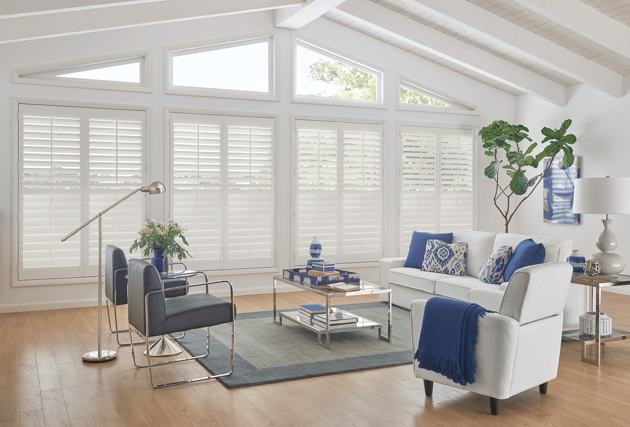 Custom plantation shutters in a Georgetown Texas home